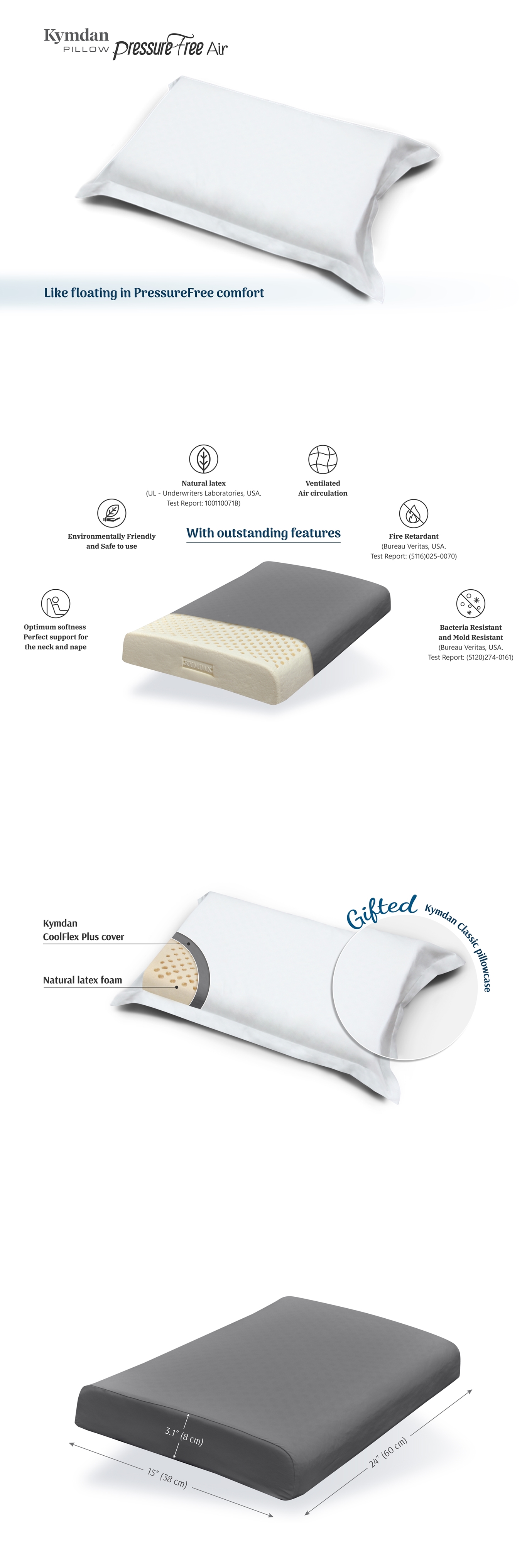 Kymdan Pillow PressureFree Air