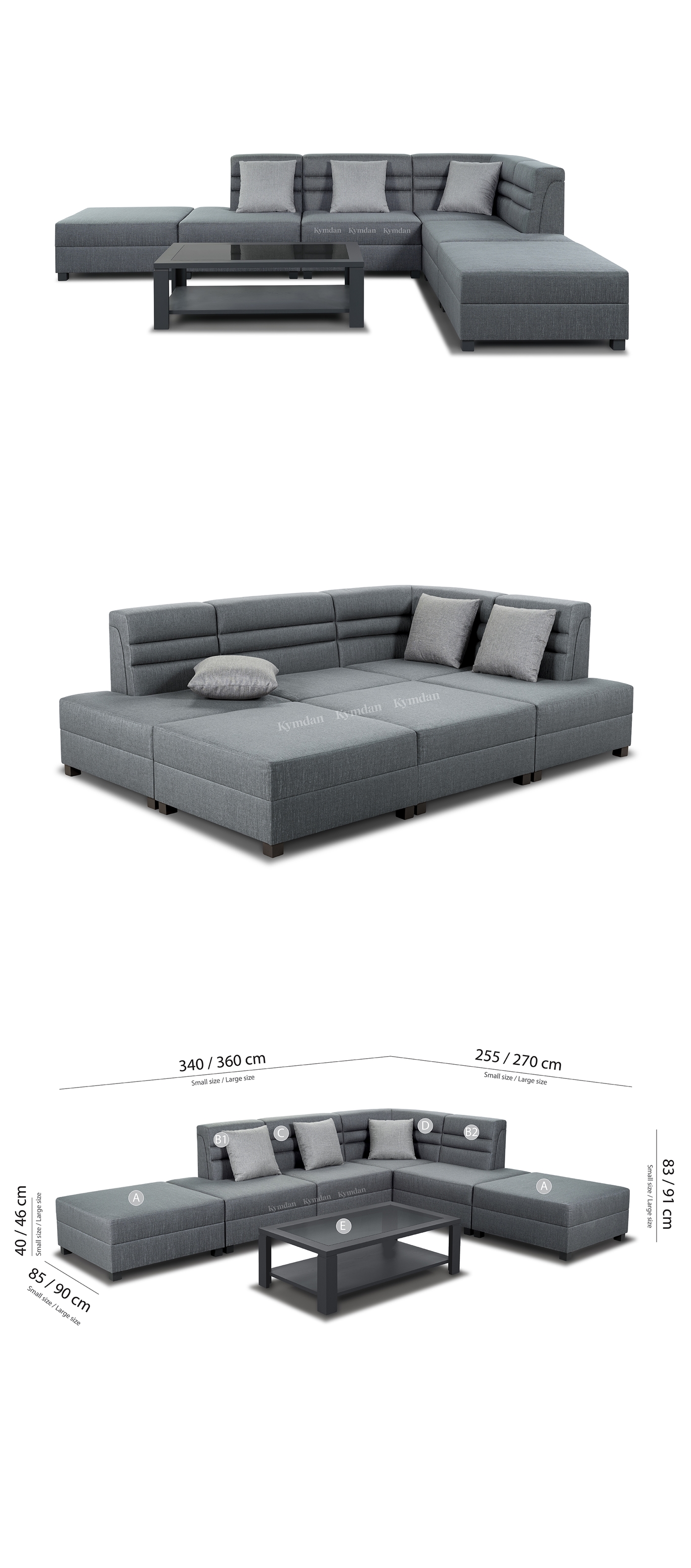Kymdan Perry Corner Lounge Suite