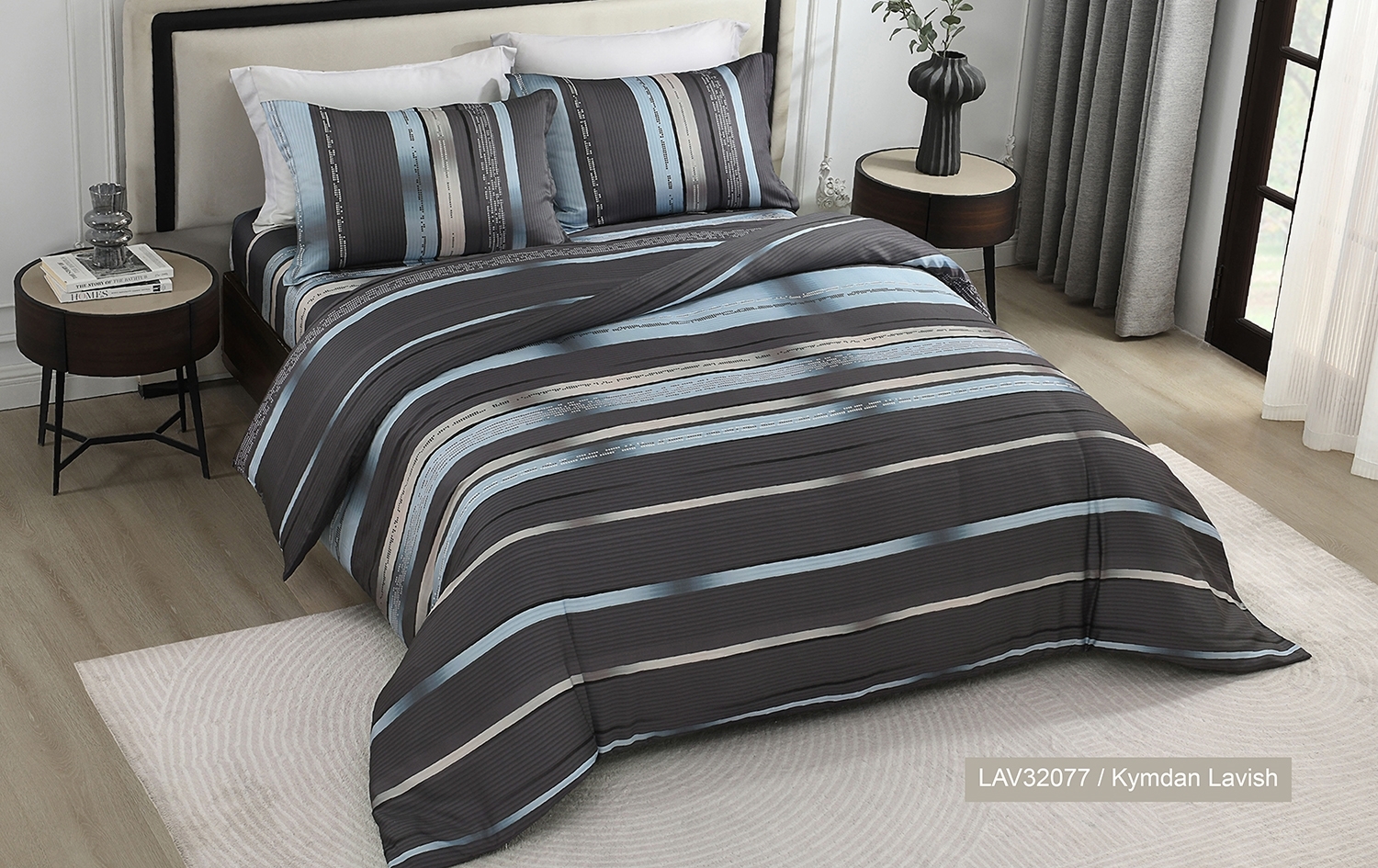 Picture of LAV32077 / Kymdan Lavish Bedding Set