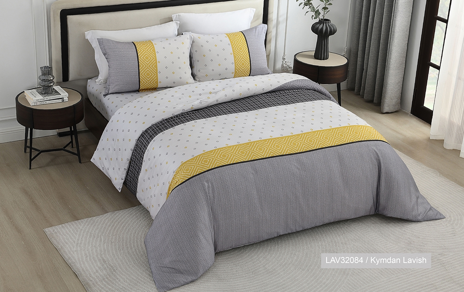 Picture of LAV32084 / Kymdan Lavish Bedding Set
