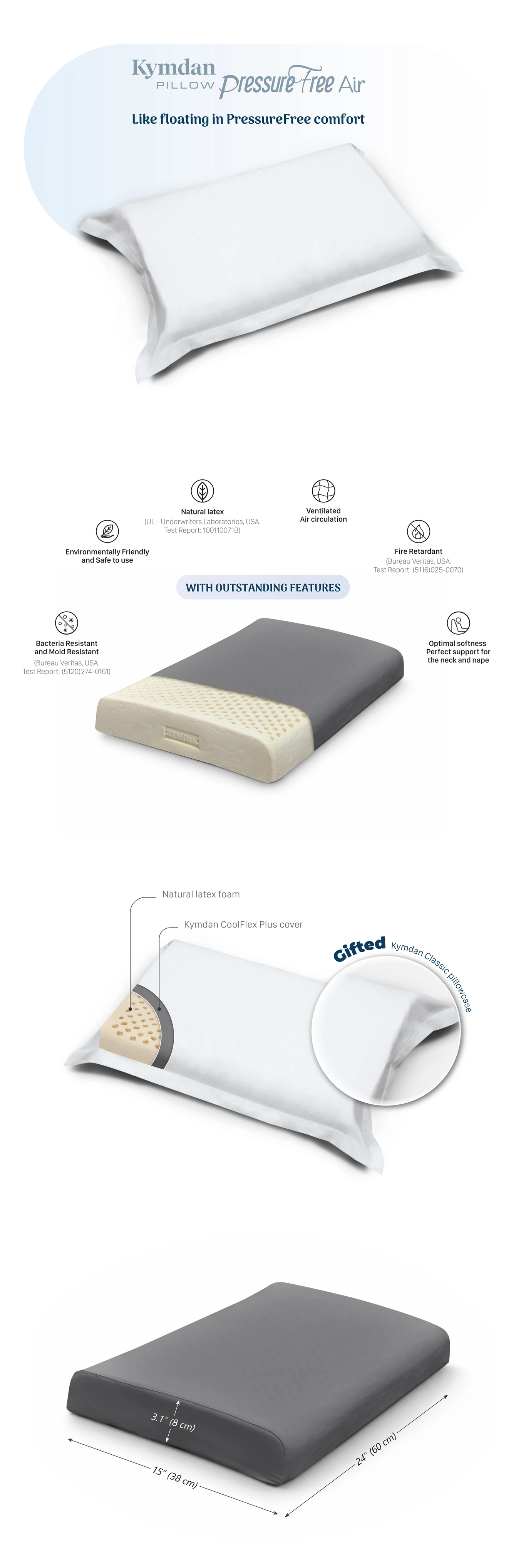 Kymdan Pillow PressureFree Air
